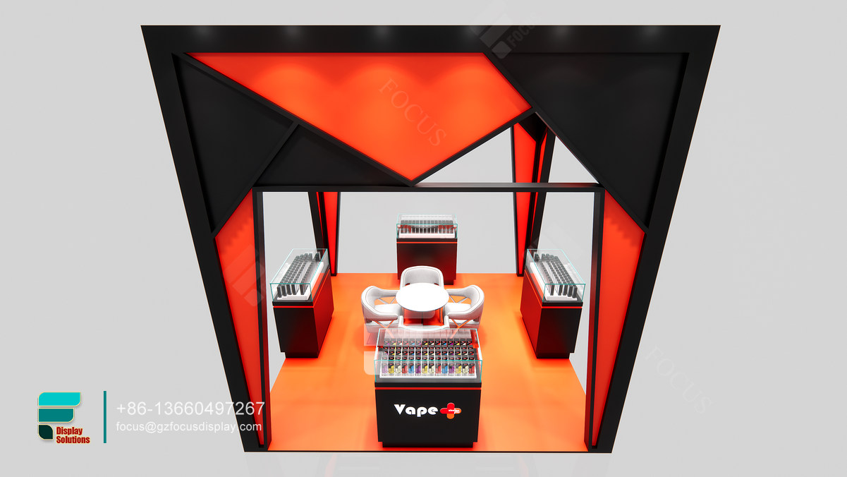 modern smoke shop countertop displays dispensary kiosk