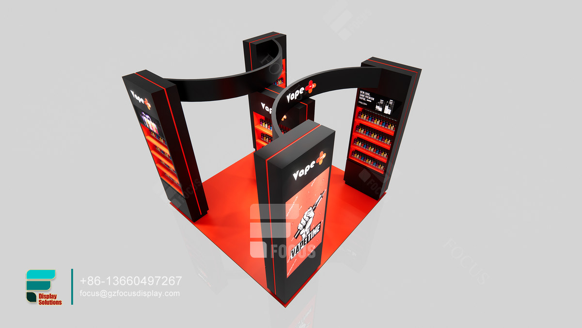 modern smoke shop countertop displays dispensary kiosk