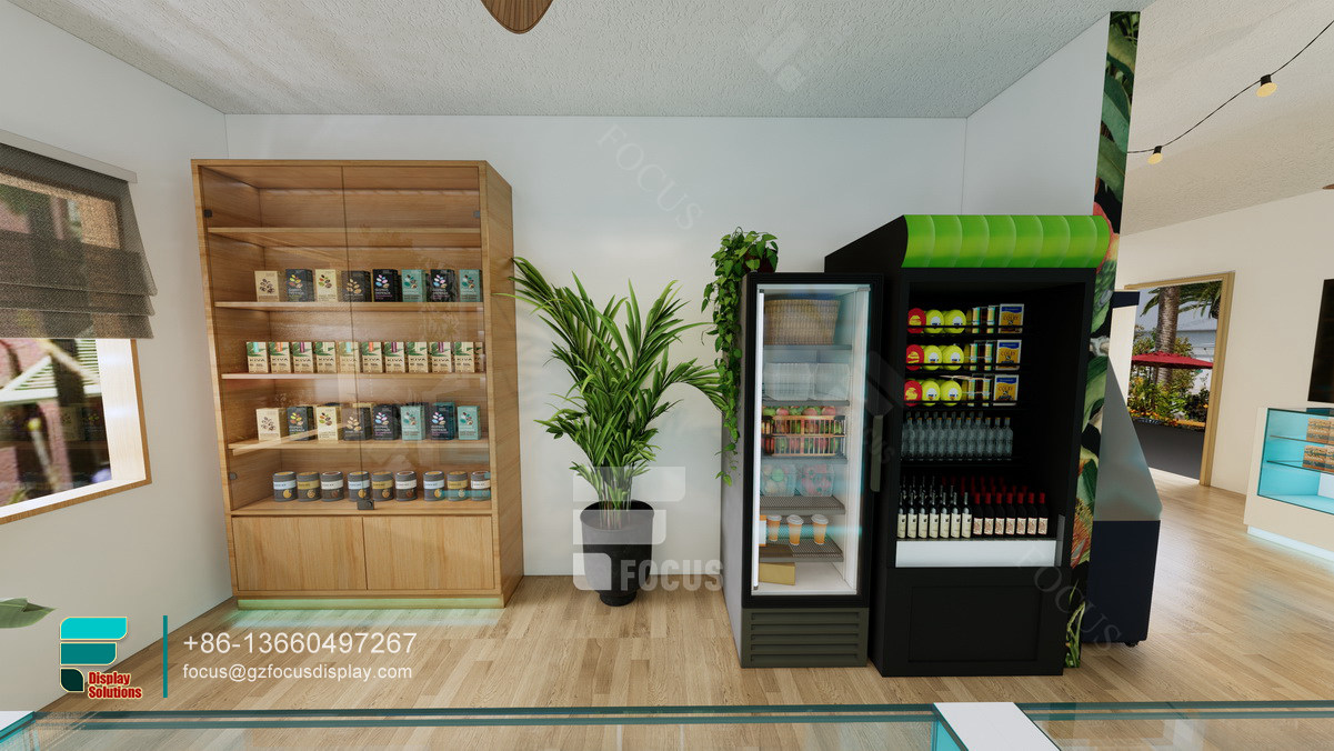 modern smoke shop fixtures glass display case cabinet