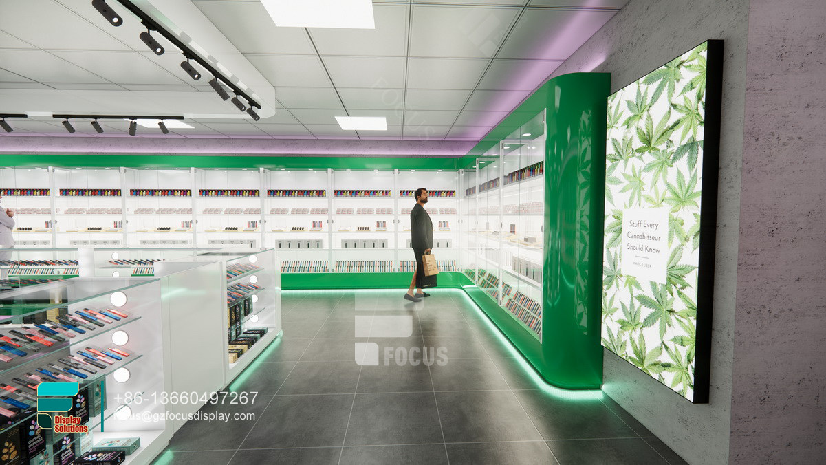 modern tobacco shop display racks cigarette shelving