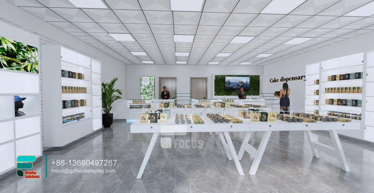 smoke shop decoration counter top display cigarette