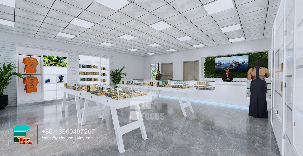 smoke shop decoration counter top display cigarette