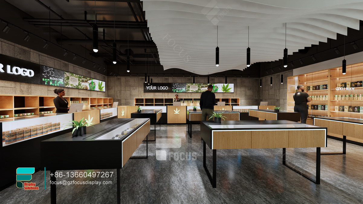 smoke shop window display cabinet glass cigarette counter