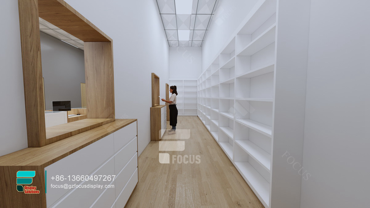 tobacco display rack glass shop showcase design for sale