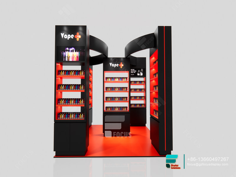 Modern Smoke Shop Countertop Displays Dispensary Kiosk