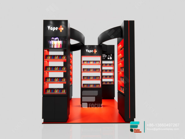 Modern Smoke Shop Countertop Displays Dispensary Kiosk