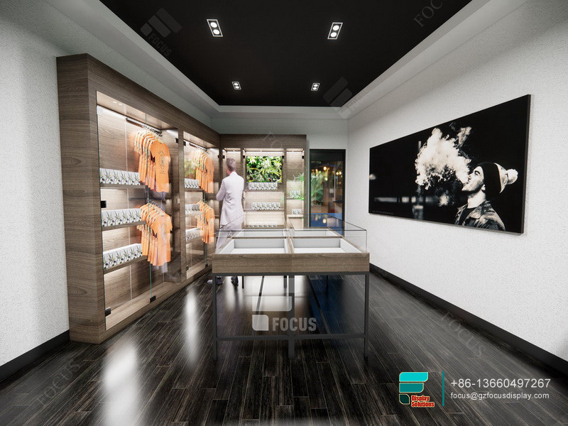 Cigarette Display Dispenser Store Counter With Glass Display