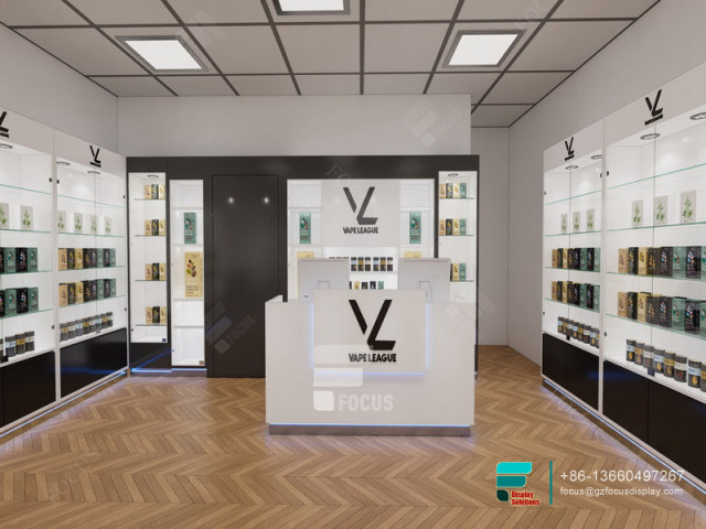 Lockable Cigarette Cabinet Glass Display Showcase With Light