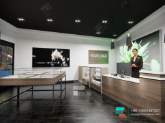 Cigarette Display Dispenser Store Counter With Glass Display