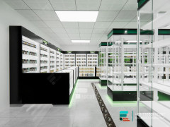 Commercial Dispensary Display Counters Vape Shop Design