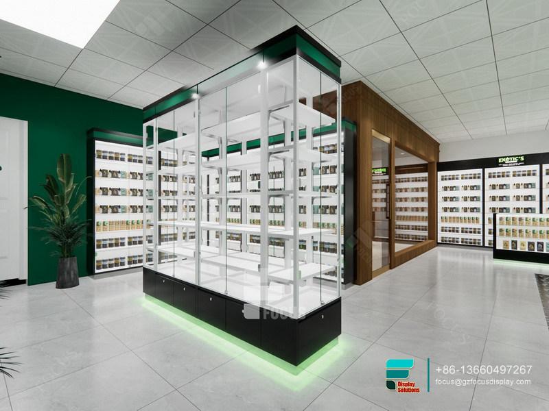 Commercial Dispensary Display Counters Vape Shop Design