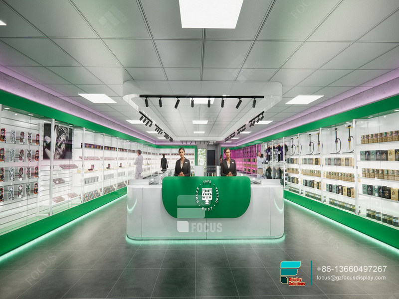 Modern Tobacco Shop Display Racks Cigarette Shelving