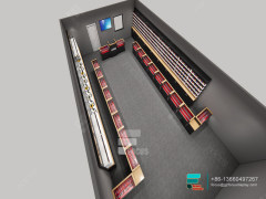 Custom Smoke Shop Furniture Retail Glass Display Case