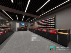 Custom Smoke Shop Furniture Retail Glass Display Case