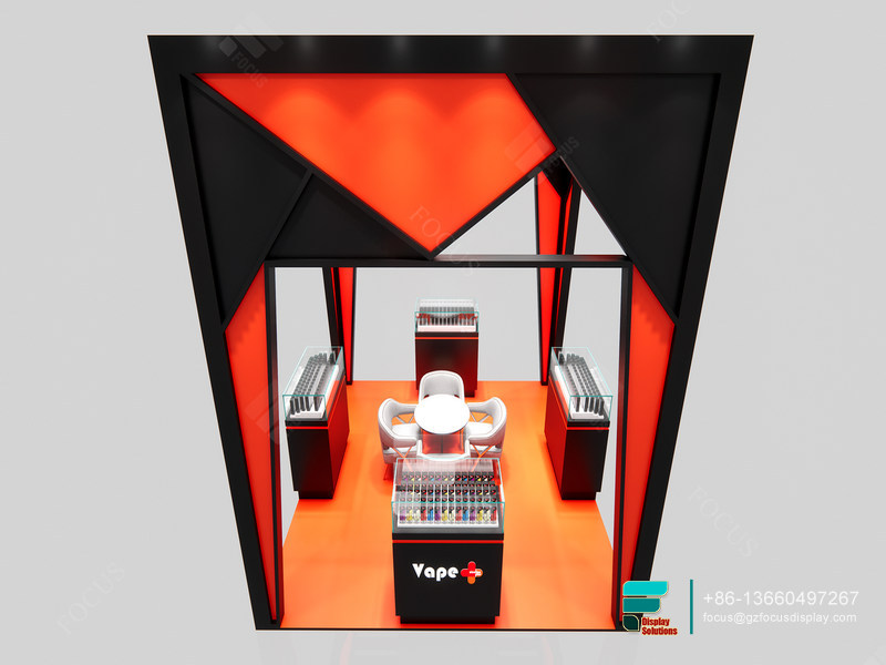 Modern Smoke Shop Countertop Displays Dispensary Kiosk