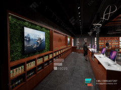 Smoke Shop Showcase Wood Store Cabinets Dispensary Furniture