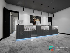 Customize Cigarette Cabinets LED Glass Shelf For Sale