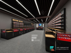 Custom Smoke Shop Furniture Retail Glass Display Case