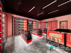 Smoke Shop Display Rack Tobacco Cabinet Modern Dispensary Design