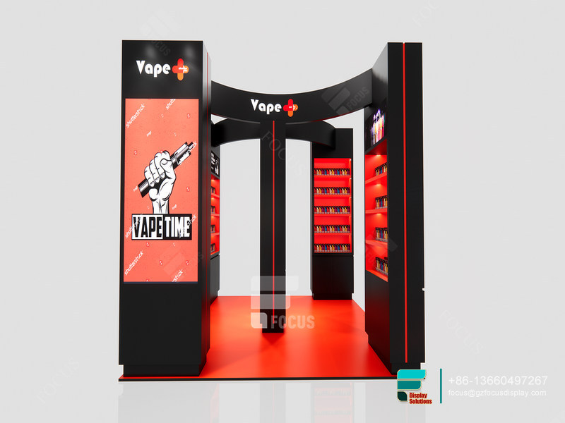 Modern Smoke Shop Countertop Displays Dispensary Kiosk