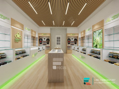 Dispensary Layout Design Glass Showcase Cigar Display Case