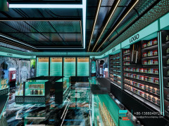 LED Retail Display Tobacco Display Case Dispensary Design
