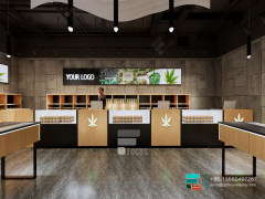 Smoke Shop Window Display Cabinet Glass Cigarette Counter