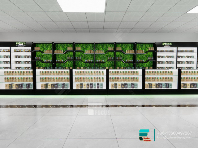 Commercial Dispensary Display Counters Vape Shop Design