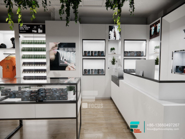 Design Dispensary Glass Wall Mount Display Cigarette Rack