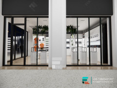 Design Dispensary Glass Wall Mount Display Cigarette Rack