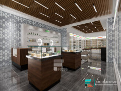 Commercial Cigar Display Cabinet Retail Glass Counter Design