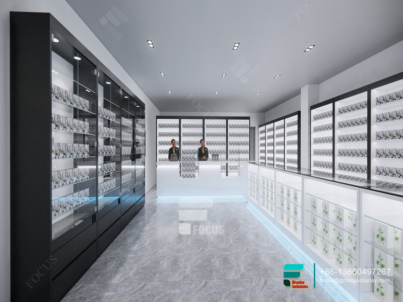 Tobacco Display Cabinet Pharmacy Dispensary Shelving