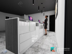 Customize Cigarette Cabinets LED Glass Shelf For Sale