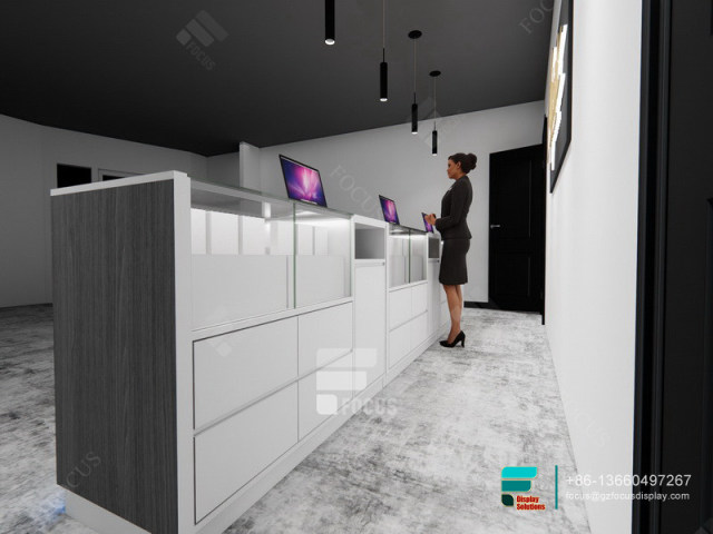 Customize Cigarette Cabinets LED Glass Shelf For Sale