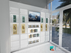 Customize Cigarette Cabinet Glass LED Display For Shop