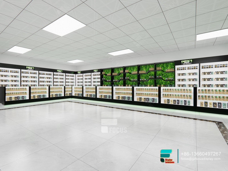 Commercial Dispensary Display Counters Vape Shop Design