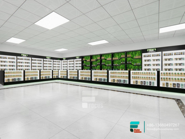 Commercial Dispensary Display Counters Vape Shop Design