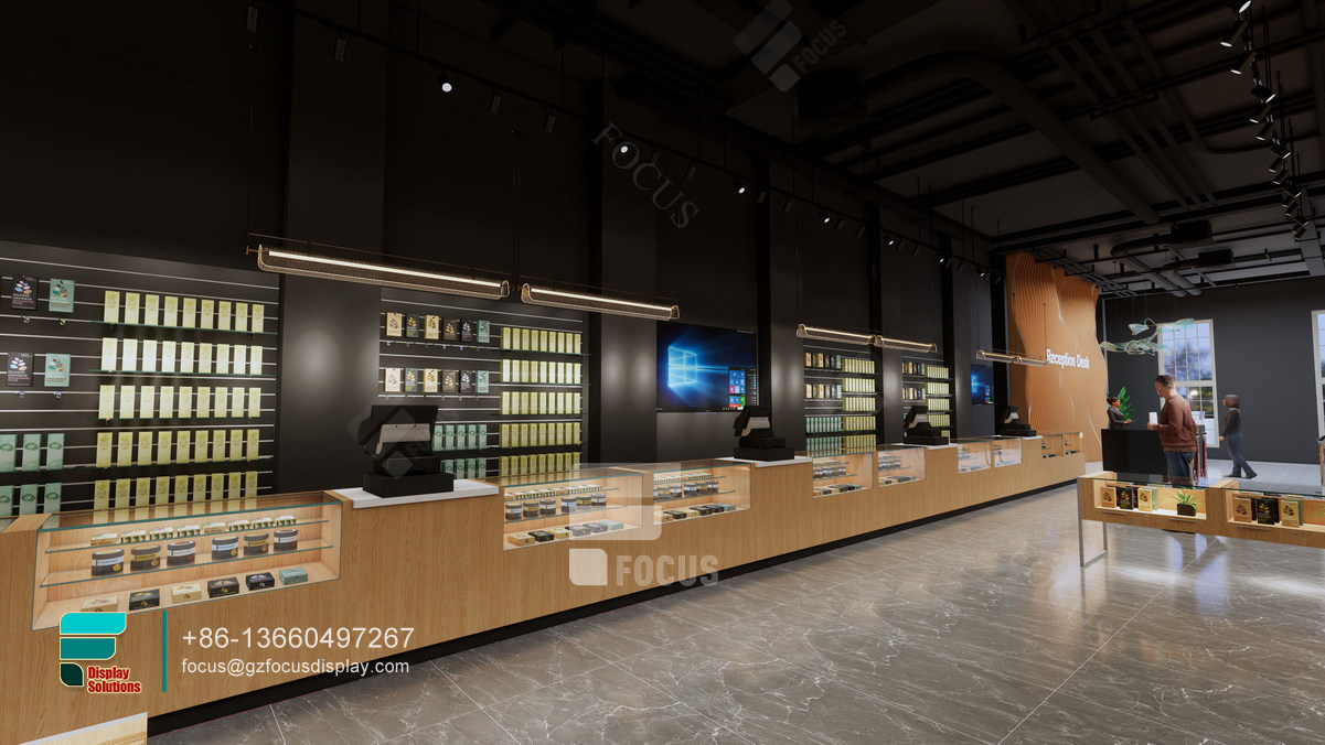 smoke shop designs standing clear glass display counter tobacco