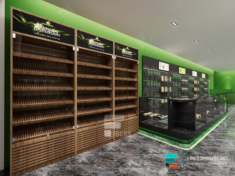 Dispensary Retail Displays Glass Cabinets Smoke Shop Design