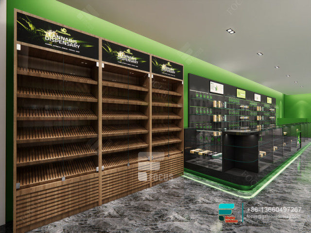 Dispensary Retail Displays Glass Cabinets Smoke Shop Design