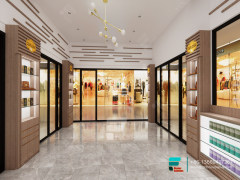 Pharmacy Dispensary Layout Design Large Glass Cabinets