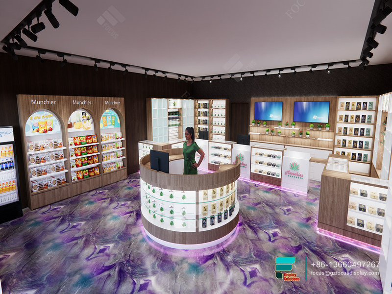 Smoke Shop Display Racks Boutique Dispensary Interior Design