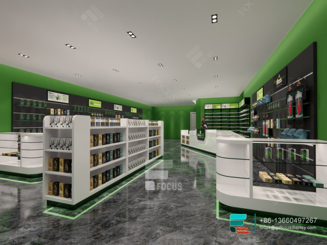 Cannabis Dispensary Design And Construction Glass Display