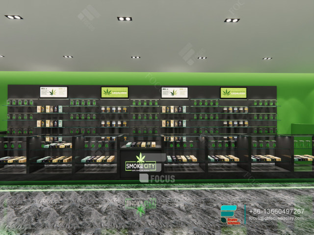 Dispensary Retail Displays Glass Cabinets Smoke Shop Design