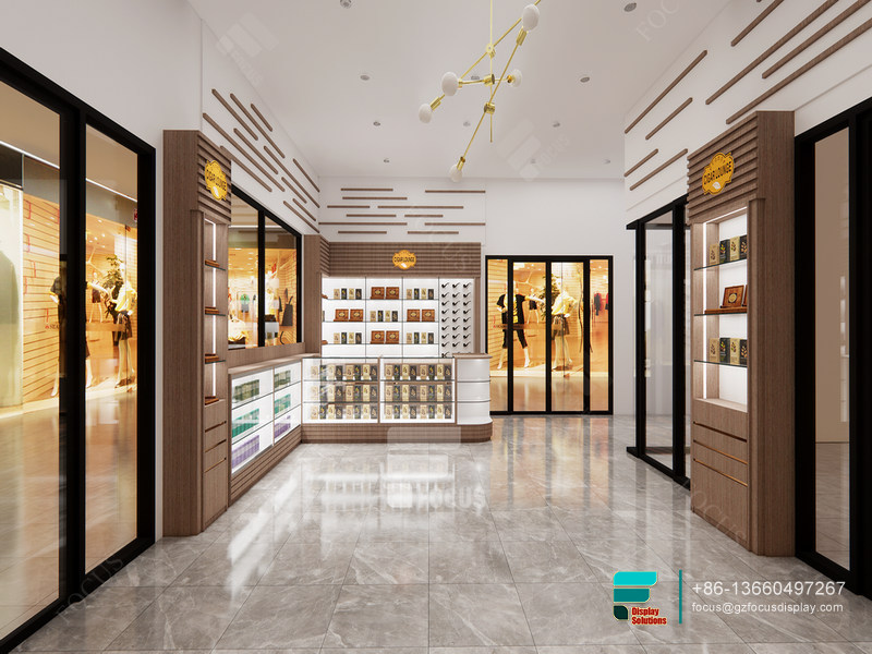 Pharmacy Dispensary Layout Design Large Glass Cabinets