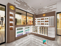 Pharmacy Dispensary Layout Design Large Glass Cabinets