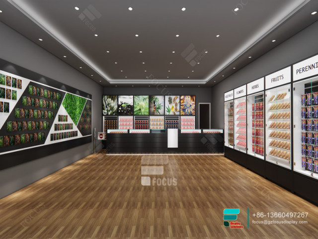 Tobacco Store Design Tall Glass Cabinet Smoke Shop Fixtures