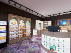 Smoke Shop Display Racks Boutique Dispensary Interior Design