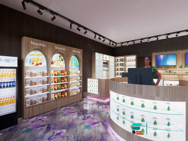 Smoke Shop Display Racks Boutique Dispensary Interior Design