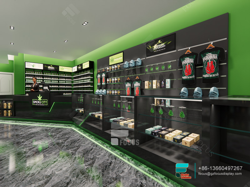 Dispensary Retail Displays Glass Cabinets Smoke Shop Design